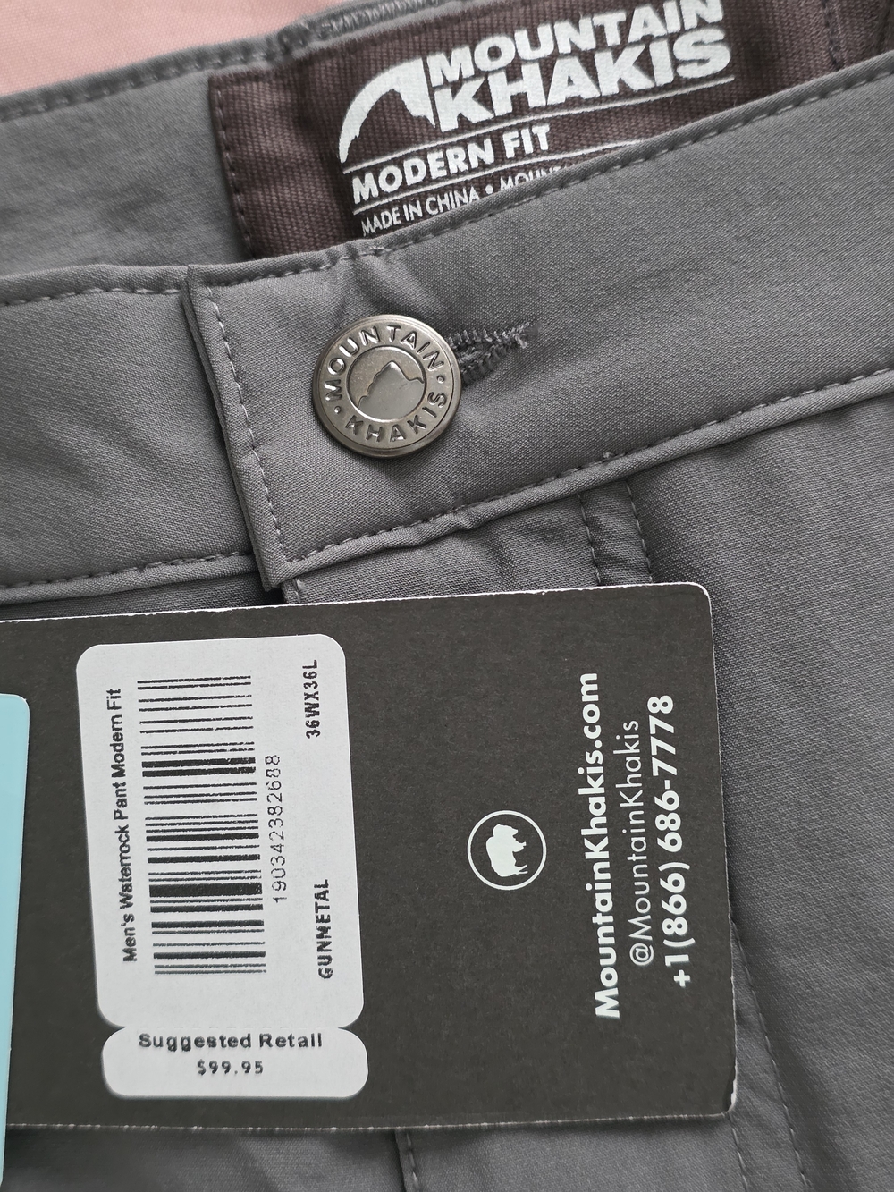 Mountain Khakis Modern Fit Pants - Gunmetal Gray